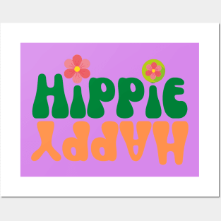HAPPY HIPPIE FLOWER POWER CHILDREN 70s Posters and Art